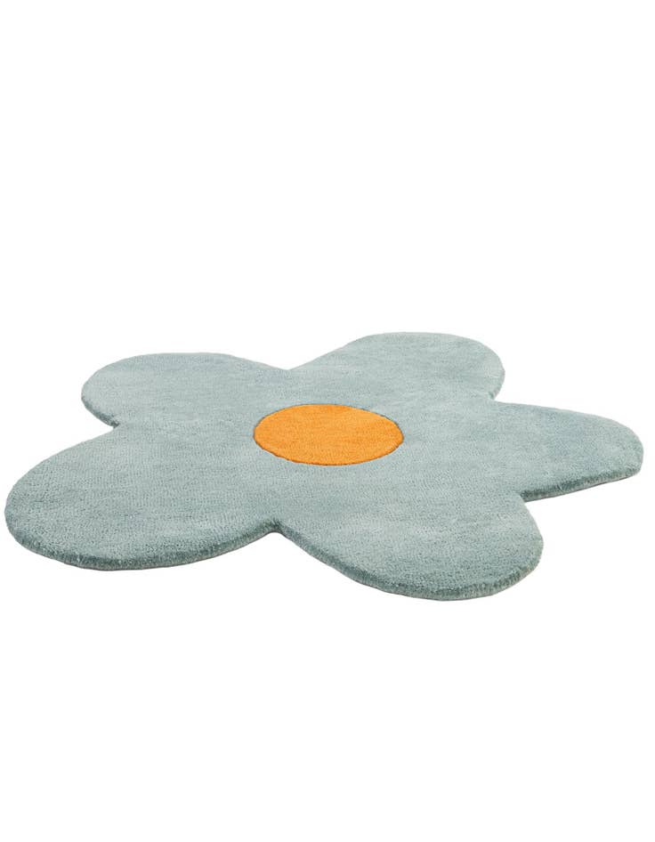 Detail image of 3' 1 x 3' 1 Happy Rugs Funky Flower Wool Round