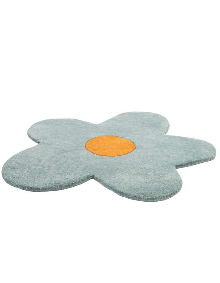 3' 1 x 3' 1 Happy Rugs Funky Flower Wool Round