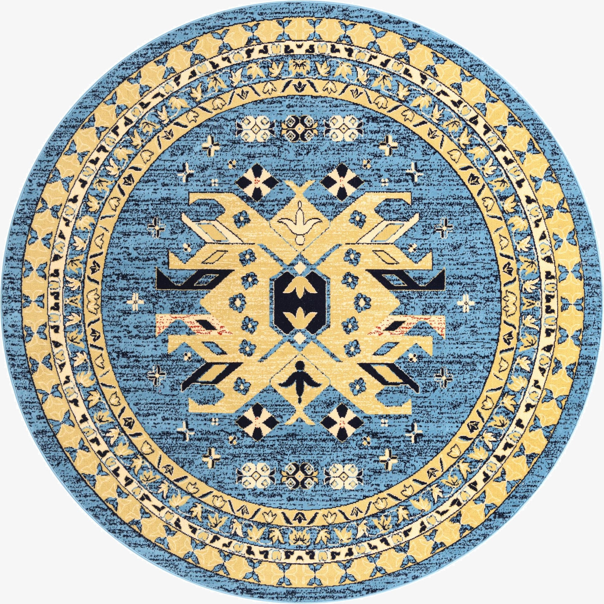7' 10 x 7' 10 Heris Round Rug