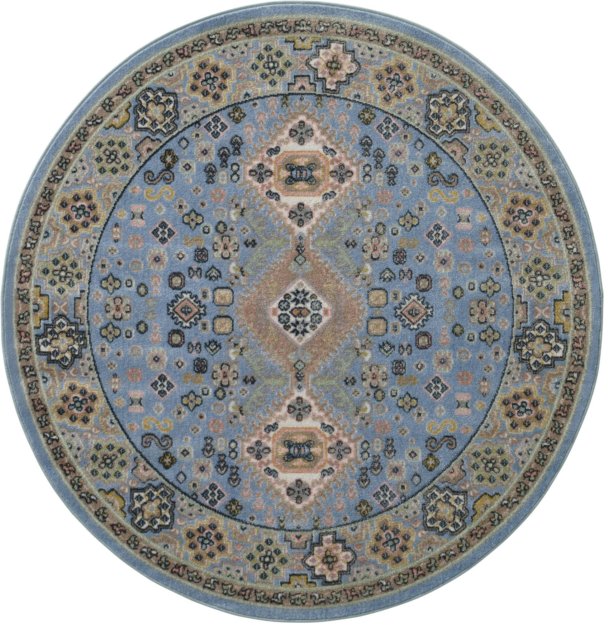 5' 3 x 5' 3 Kamala Washable Round Rug