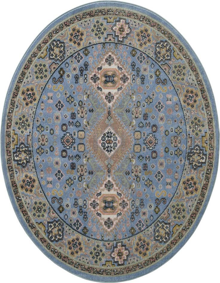 Detail image of 5' 3 x 5' 3 Kamala Washable Round Rug