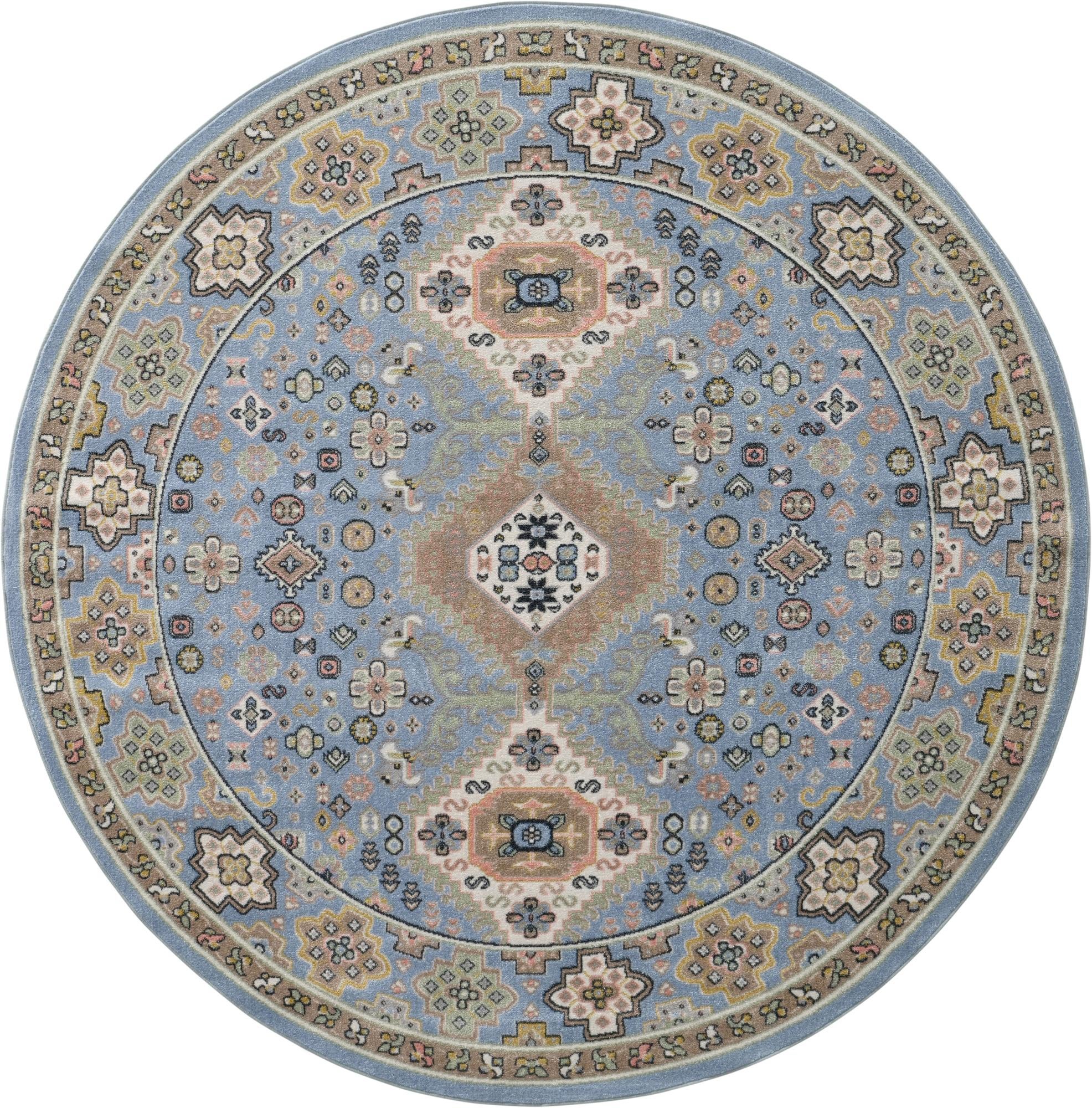 7' 10 x 7' 10 Kamala Washable Round Rug