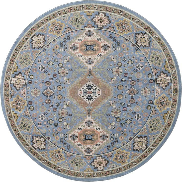 Detail image of 7' 10 x 7' 10 Kamala Washable Round Rug