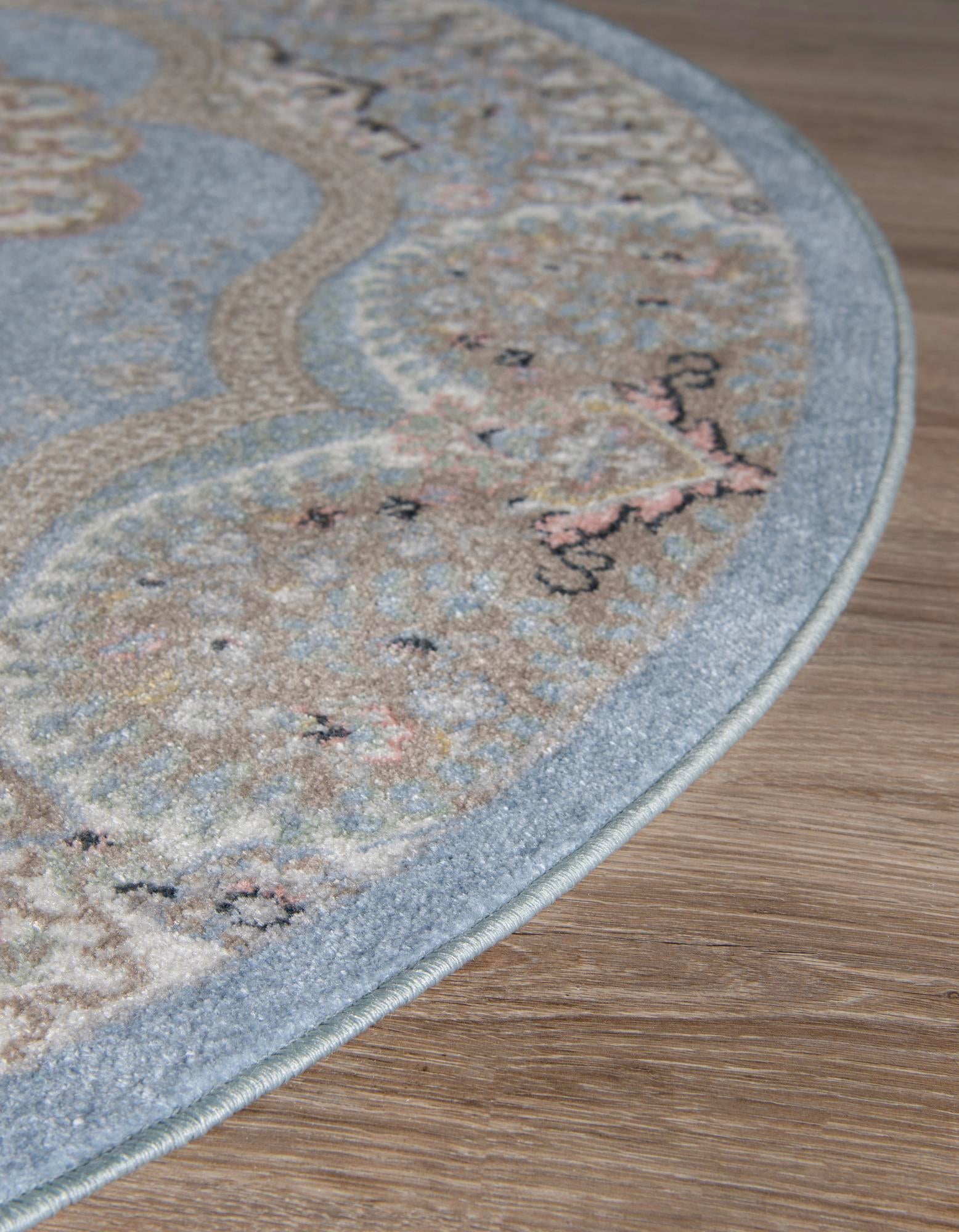 5' 3 x 5' 3 Kamala Washable Round Rug