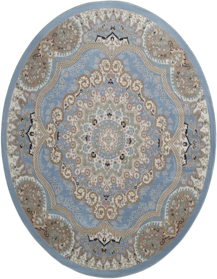 Detail image of 7' 10 x 7' 10 Kamala Washable Round Rug