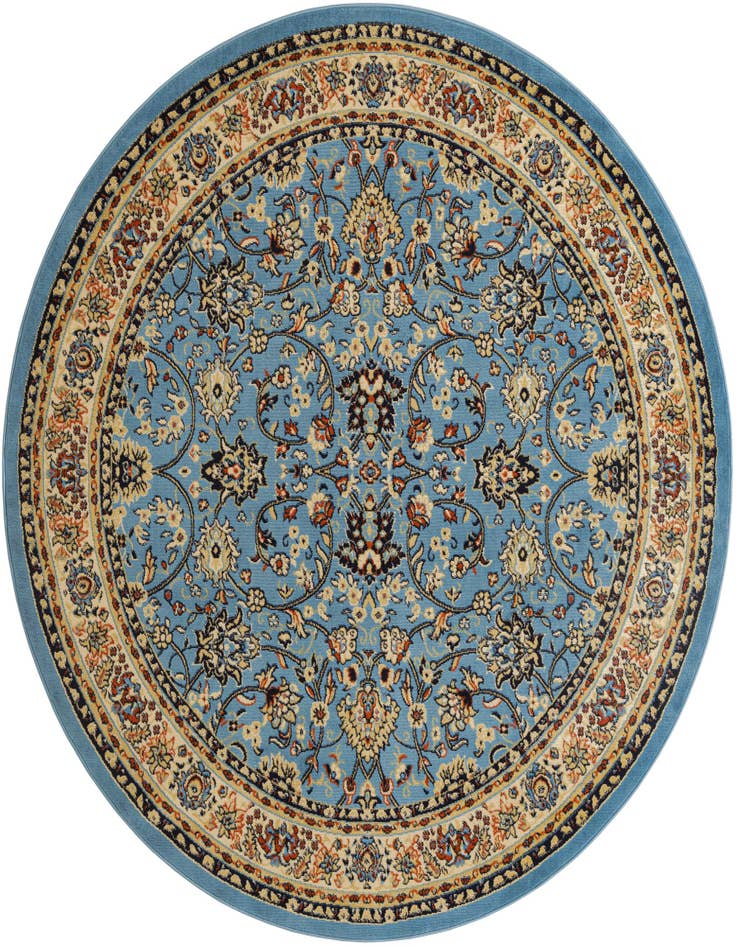 Detail image of 7' 10 x 7' 10 Kashan Design Round Rug