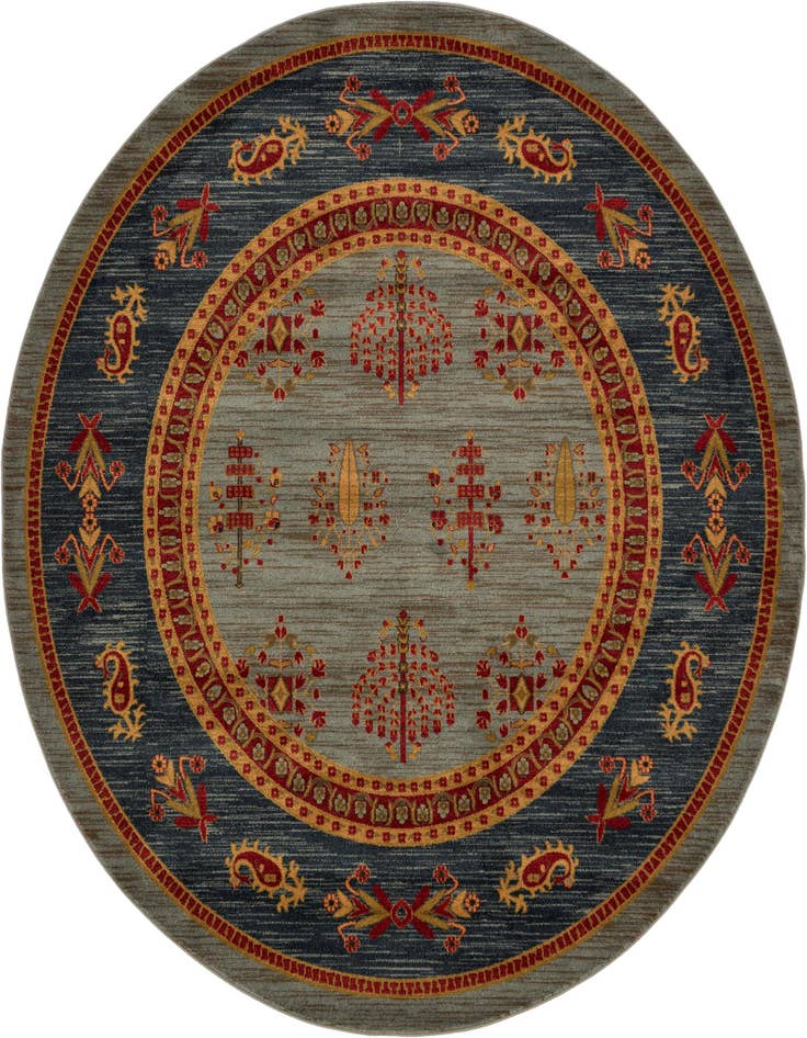 Detail image of 8' x 8' Kashkuli Gabbeh Round Rug