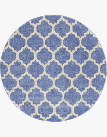 7' 10 x 7' 10 Lattice Round Rug