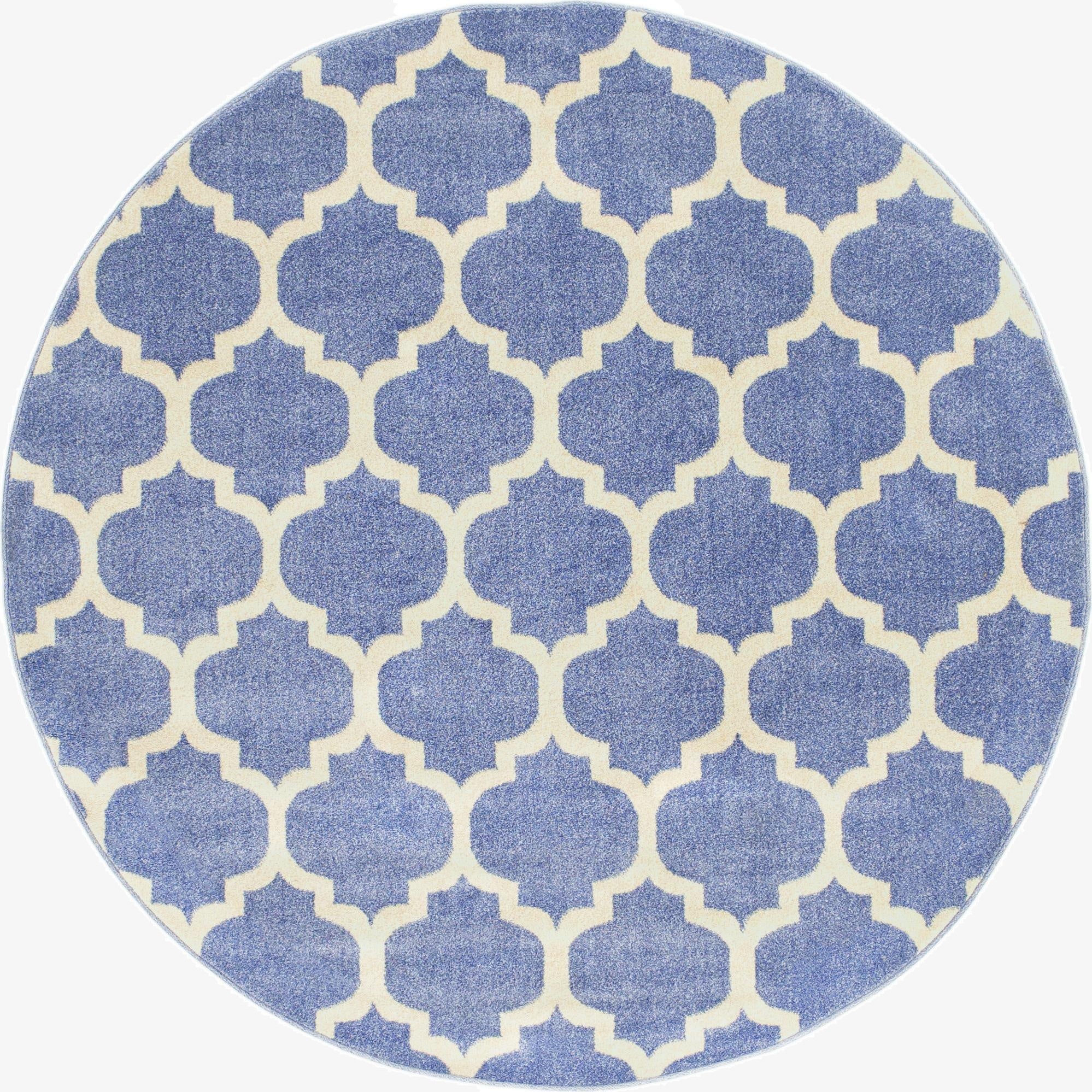6' x 6' Lattice Round Rug