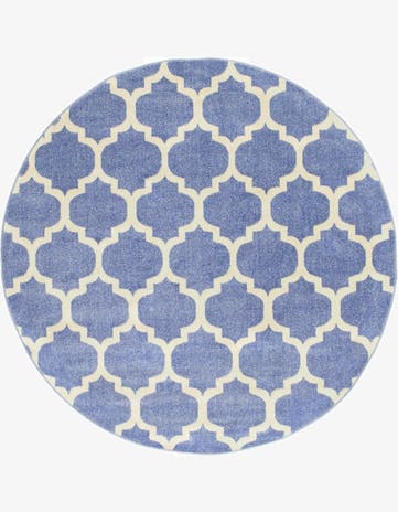 6' x 6' Lattice Round Rug
