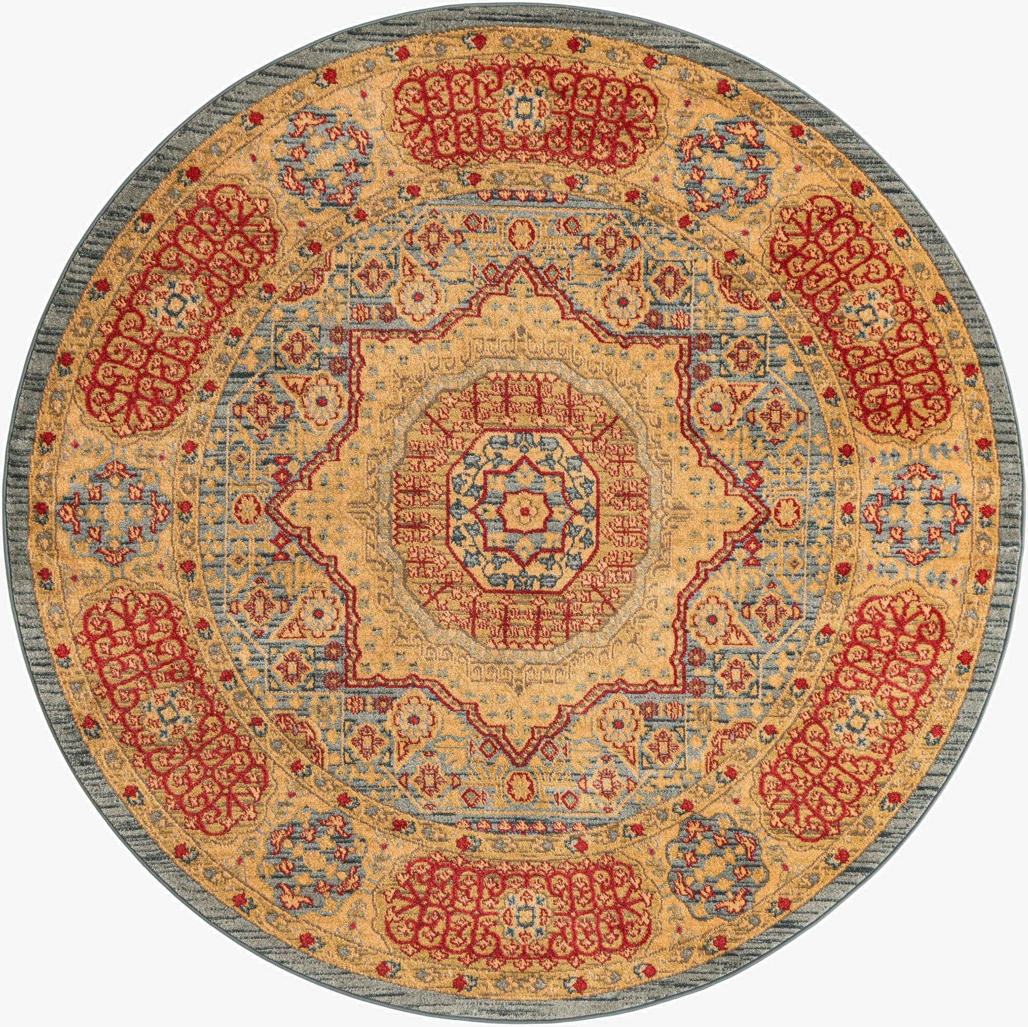 Primary image 6' x 6' Mamluk Round Rug