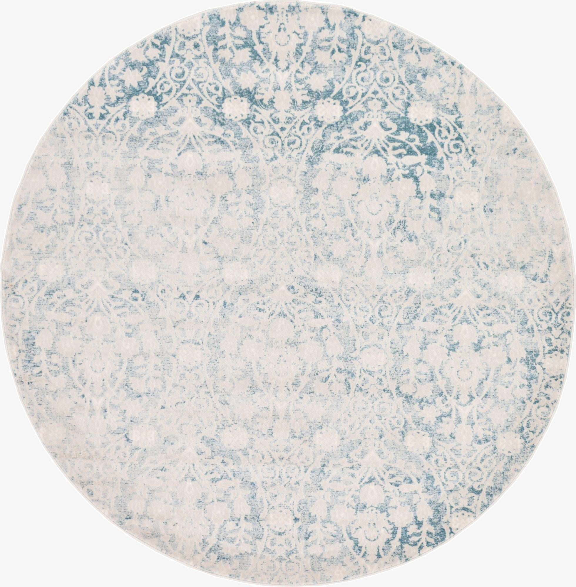 185cm x 185cm New Vintage Round Alfombra