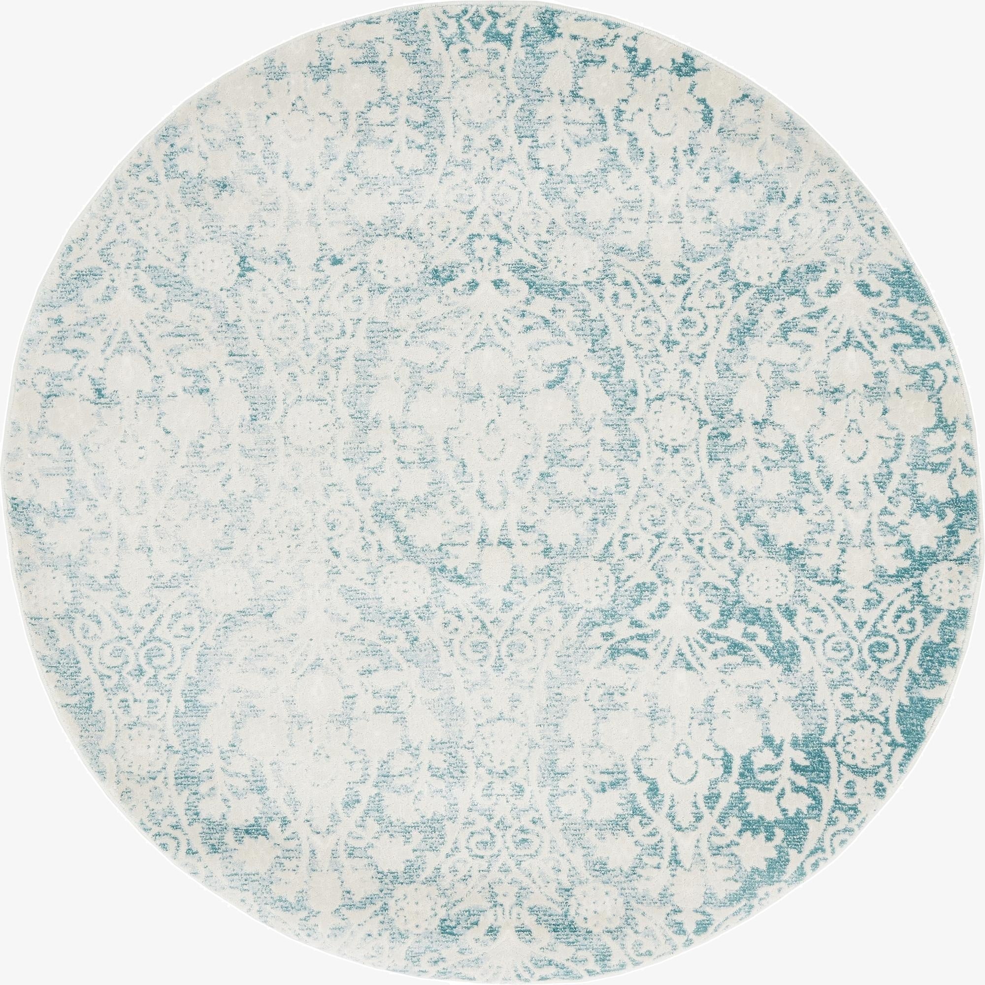 4' x 4' Modern Classical Round Rug