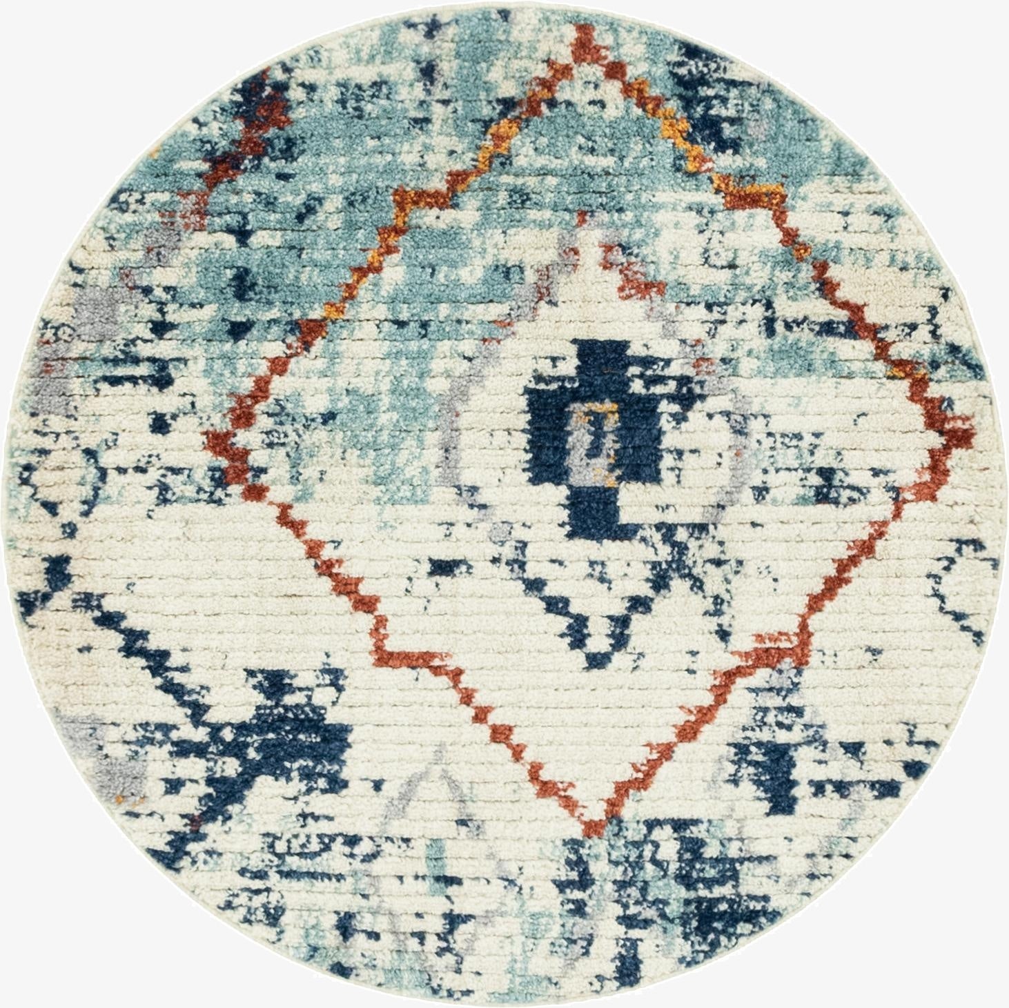 4' x 4' Morocco Round Rug