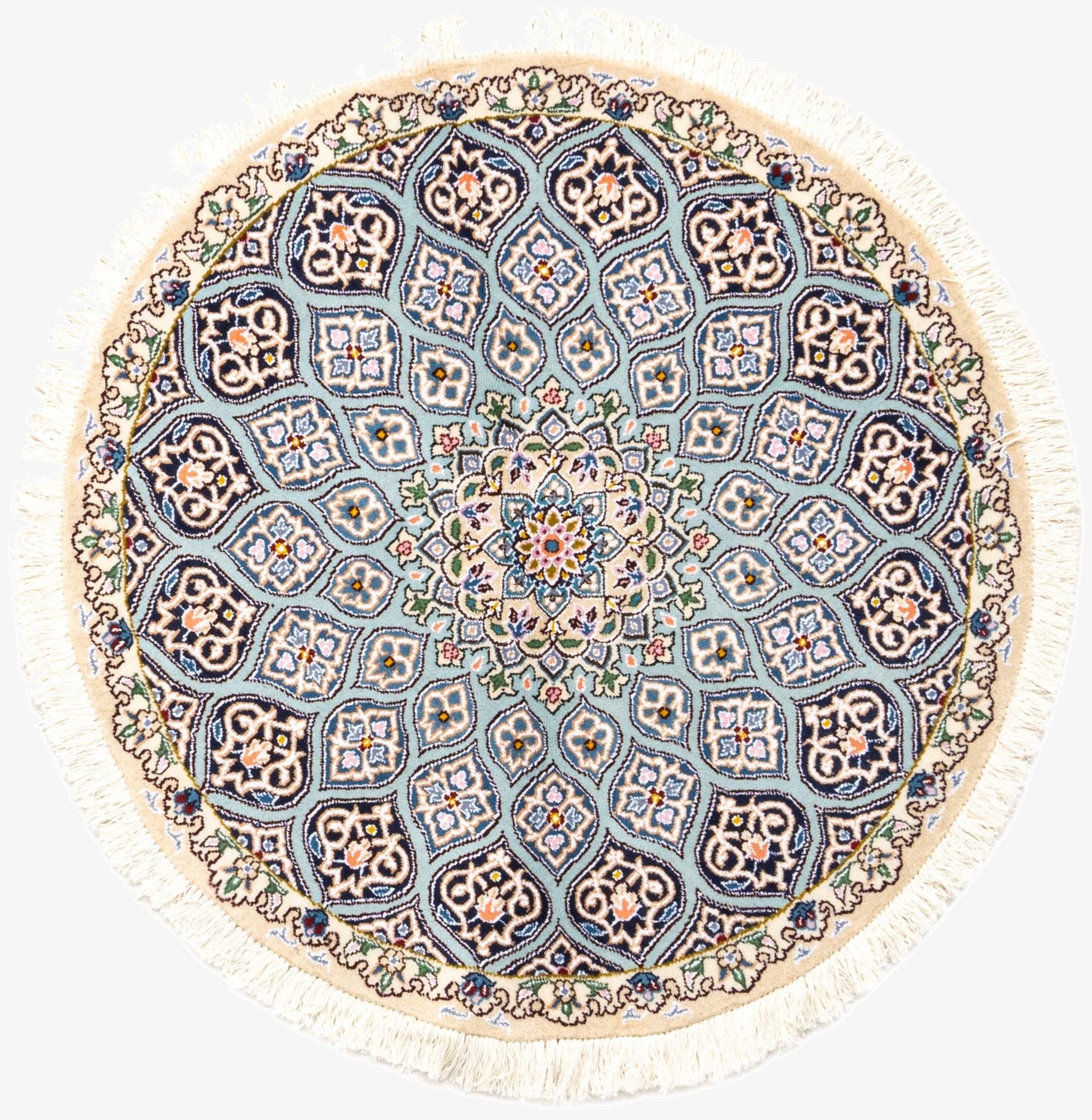 3' 1 x 3' 2 Nain Wool Round Rug