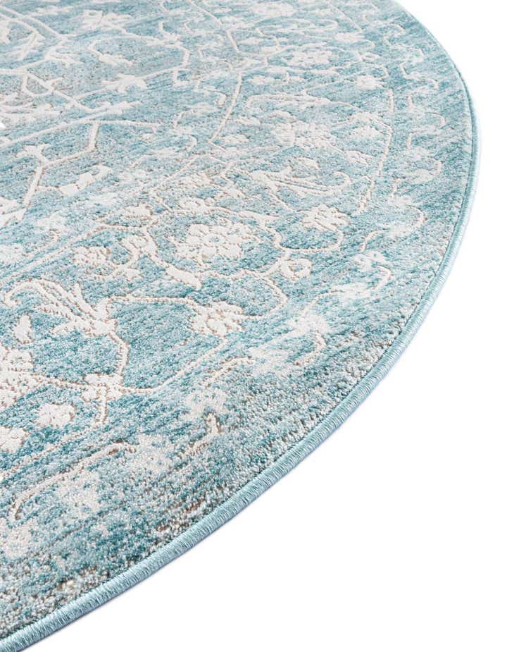 6' x 6' New Vintage Round Rug