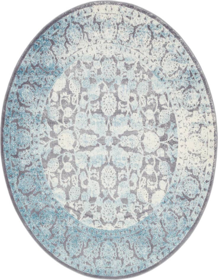 Detail image of 6' x 6' New Vintage Round Rug