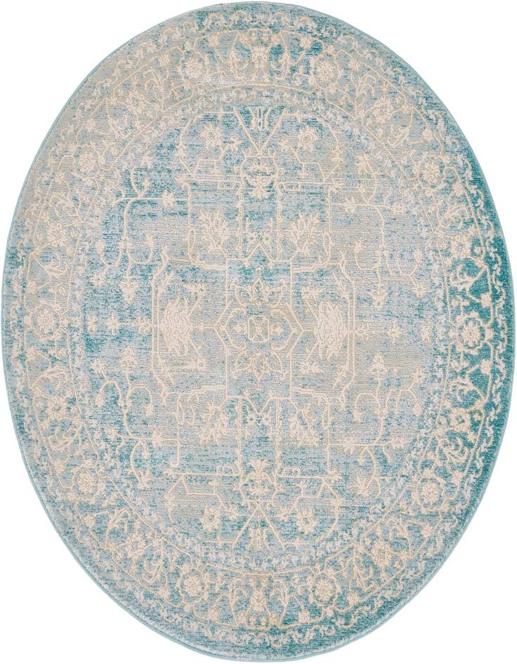 Detail image of 4' x 4' New Vintage Round Rug