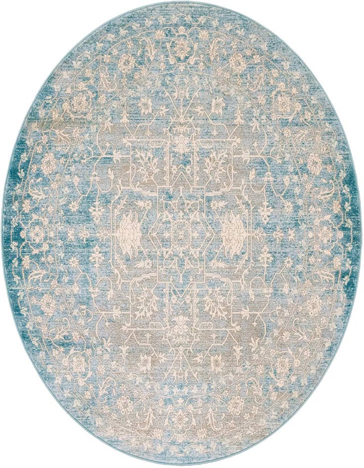 Detail image of 5' x 5' New Vintage Round Rug