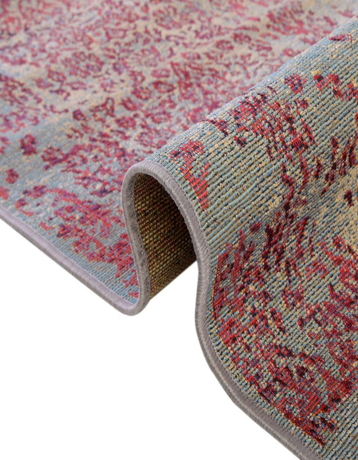 Detail image of 8' x 8'  Washable Botanical Indoor / Outdoor Round Rug