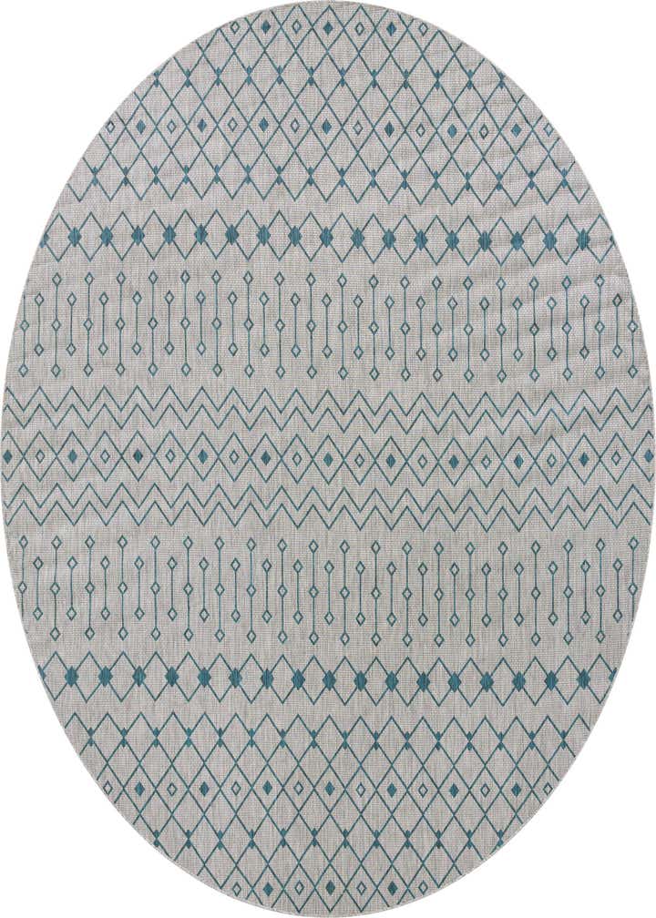 13' x 13' Easy-Clean Lattice Indoor / Outdoor Round Rug