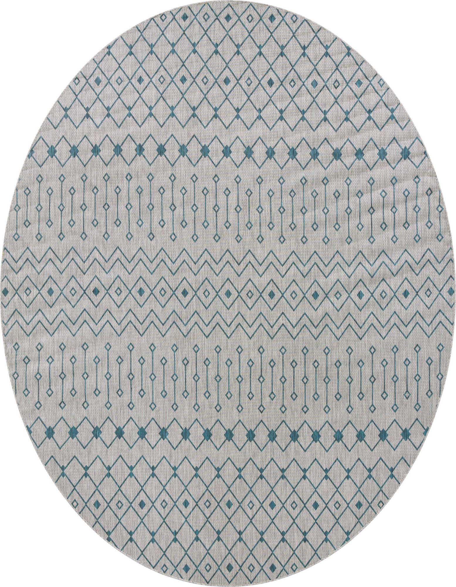 13' x 13' Easy-Clean Lattice Indoor / Outdoor Round Rug