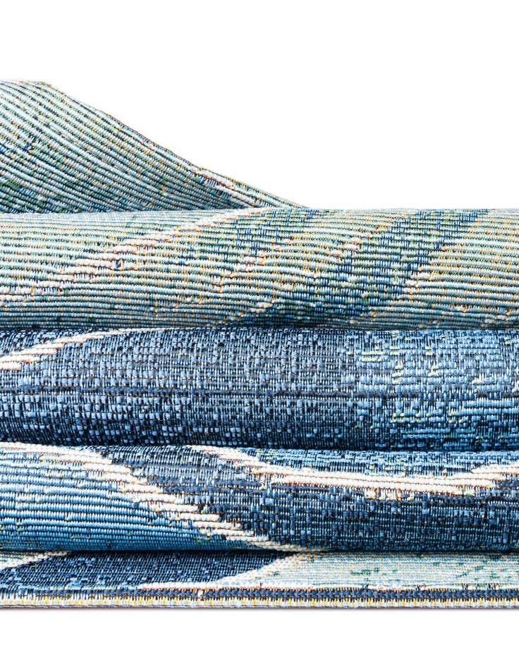 Detail image of 8' x 8'  Washable Modern Indoor / Outdoor Round Rug