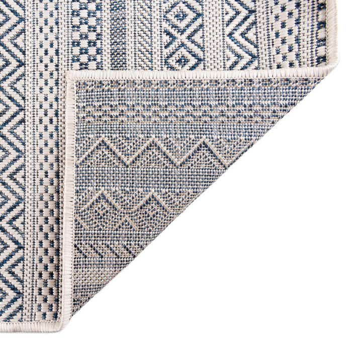 3' x 3' Easy-Clean Ribbon Indoor / Outdoor Round Rug