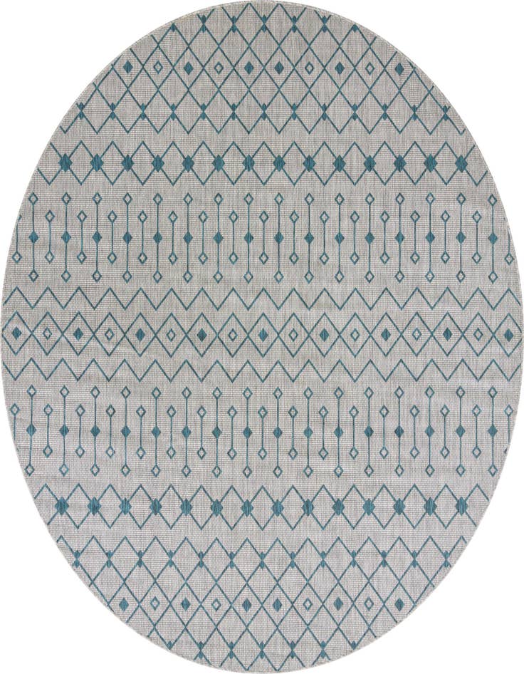 Detail image of 10' 8 x 10' 8 Easy-Clean Trellis Indoor / Outdoor Round Rug