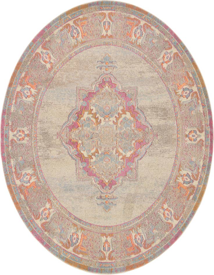 Detail image of 8' x 8' Washable Palazzo Round Rug