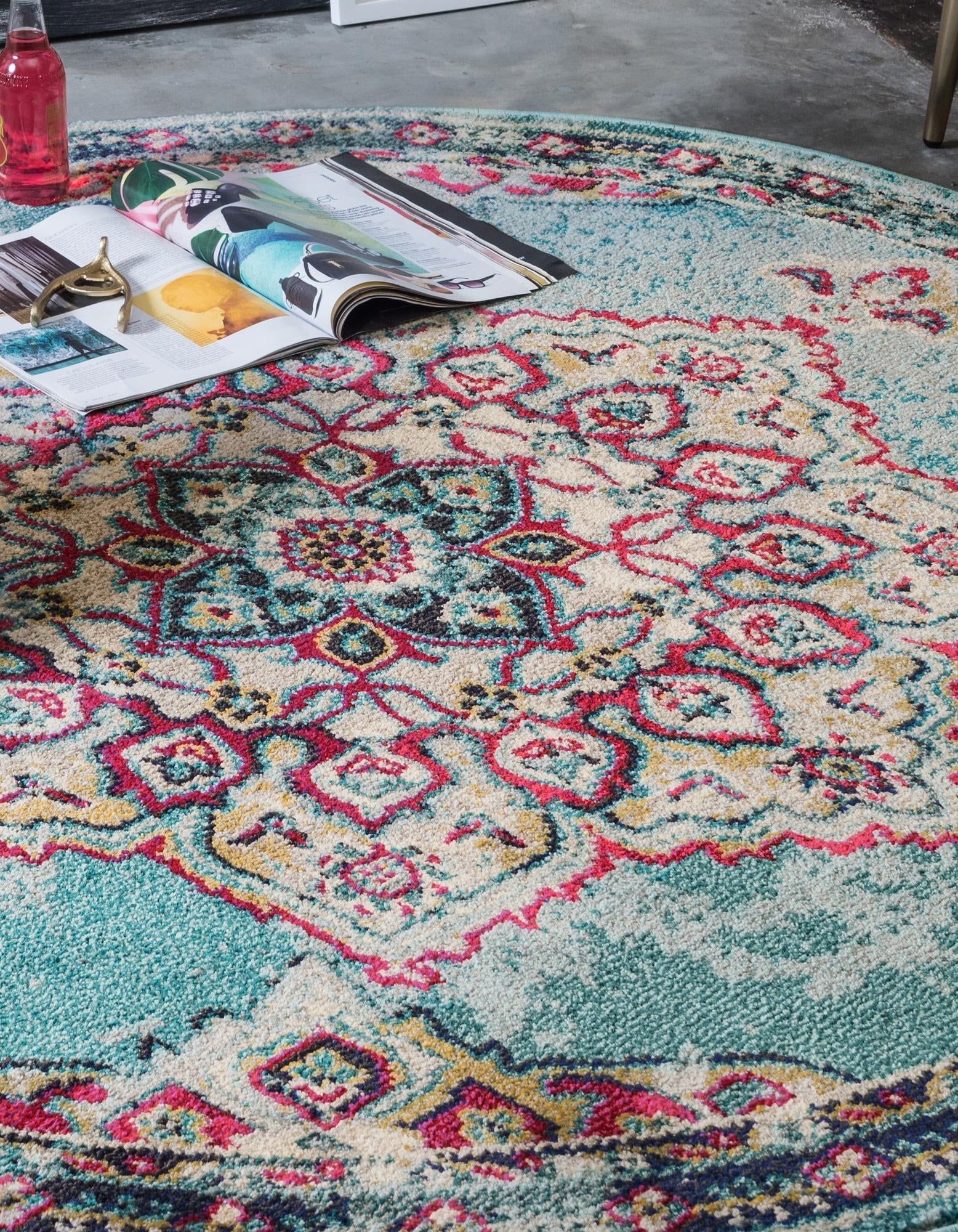 8' x 8' Washable Palazzo Round Rug