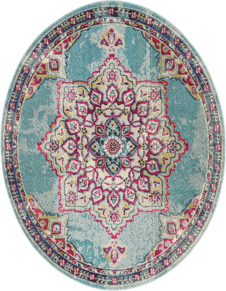 Detail image of 6' x 6' Washable Palazzo Round Rug