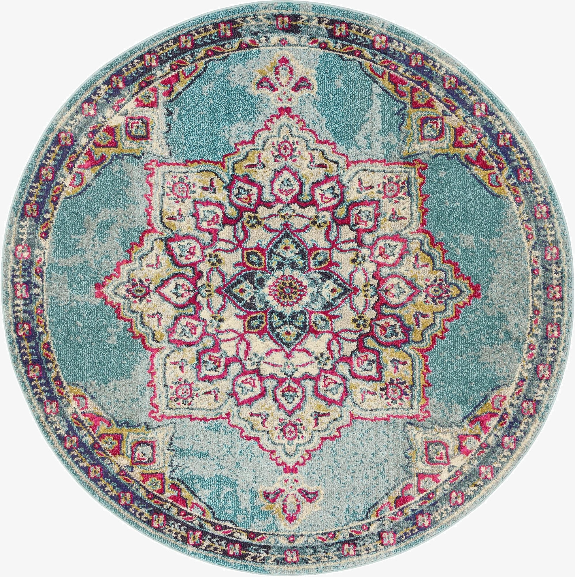 6' x 6'  Washable Palazzo Round Rug