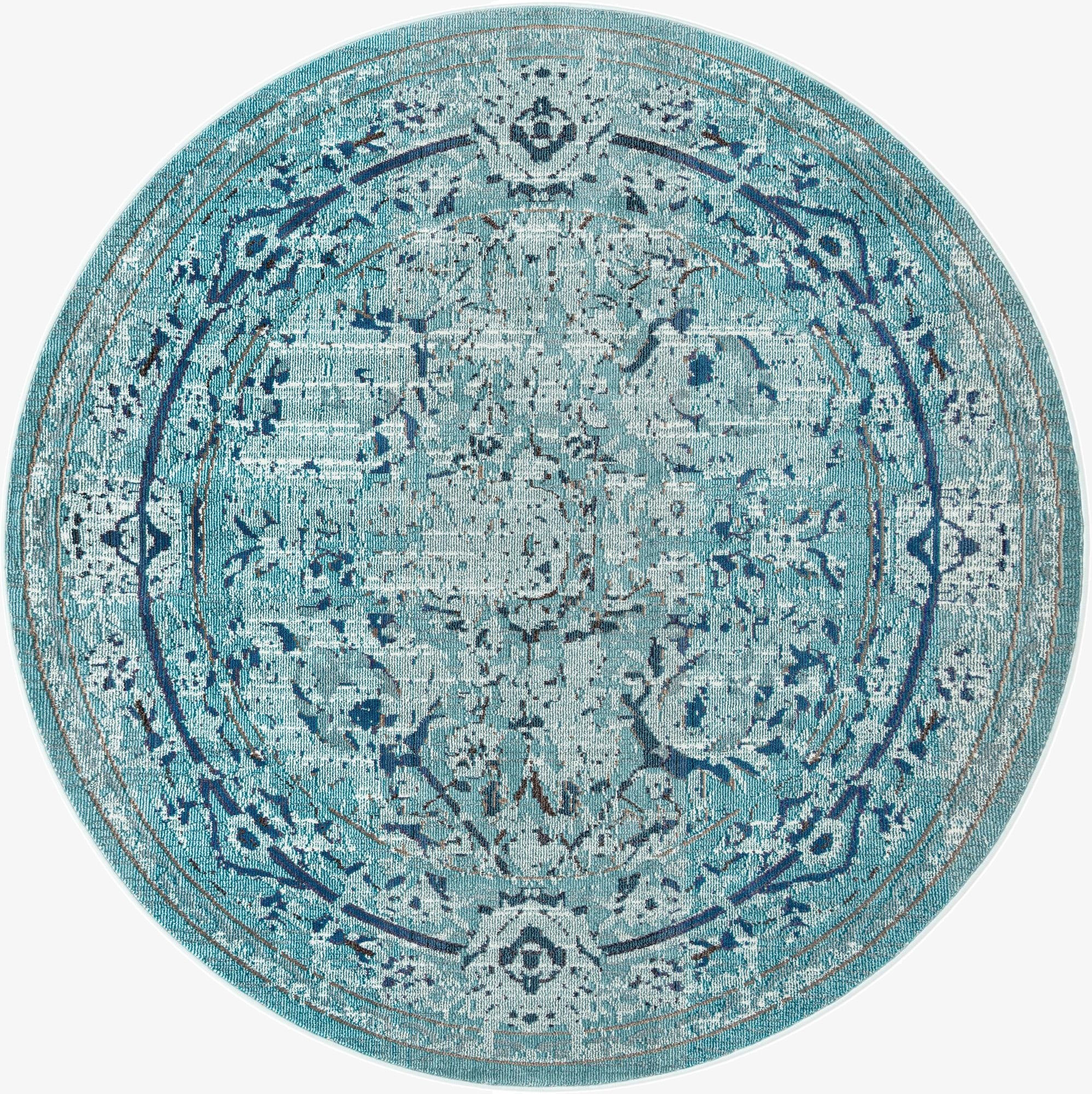 8' x 8'  Washable Palazzo Round Rug