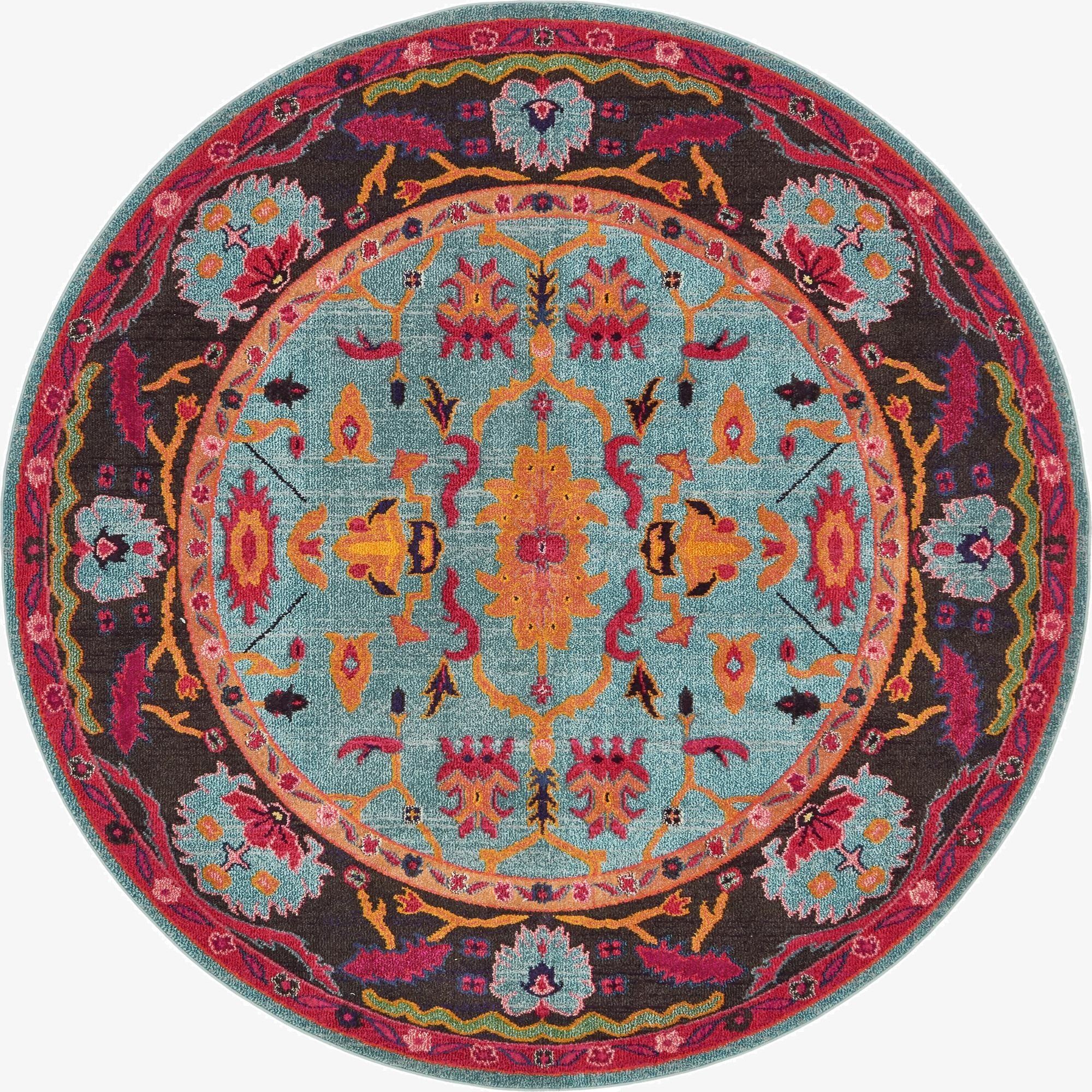 8' x 8'  Washable Palazzo Round Rug