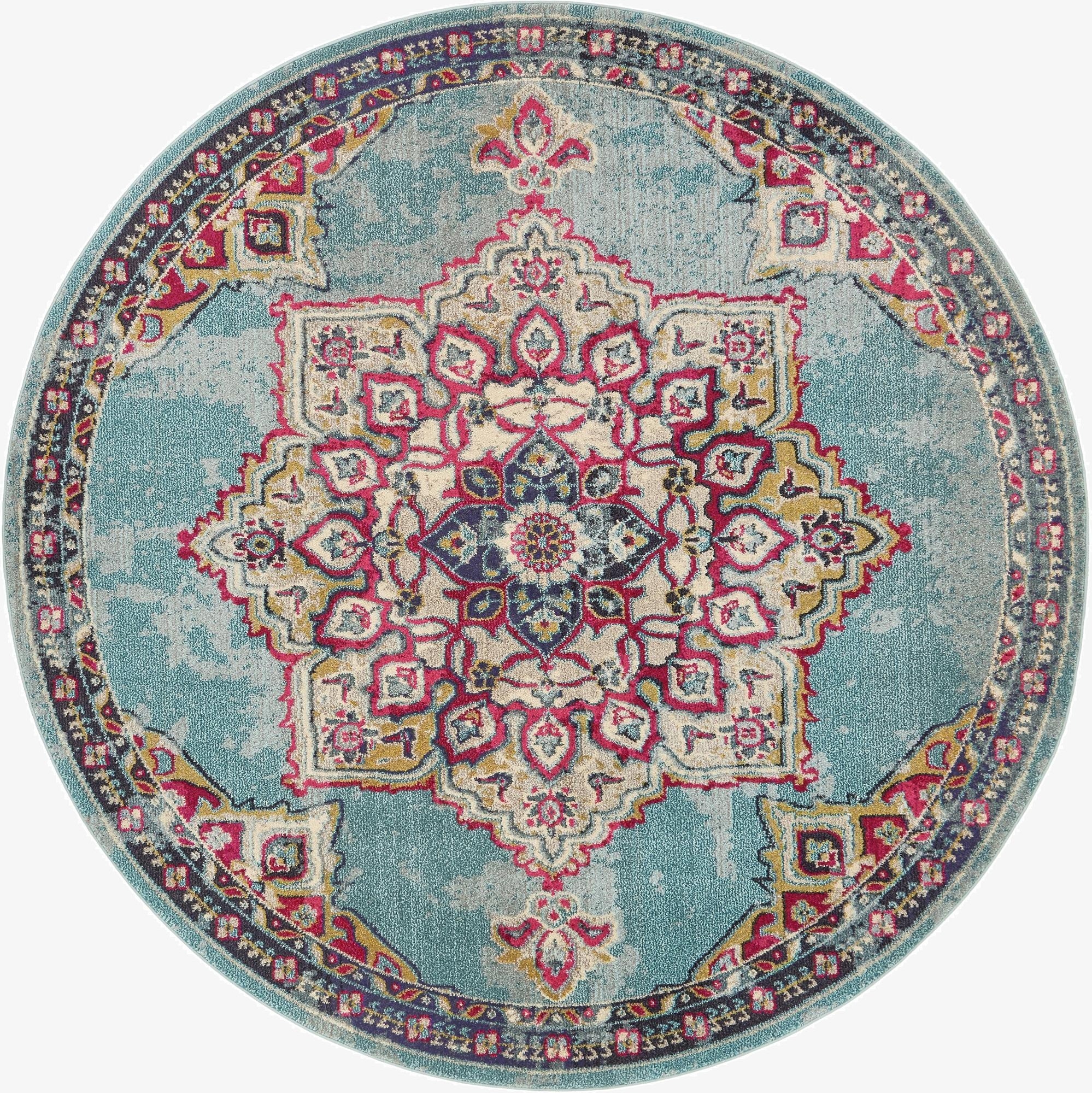 8' x 8'  Washable Palazzo Round Rug