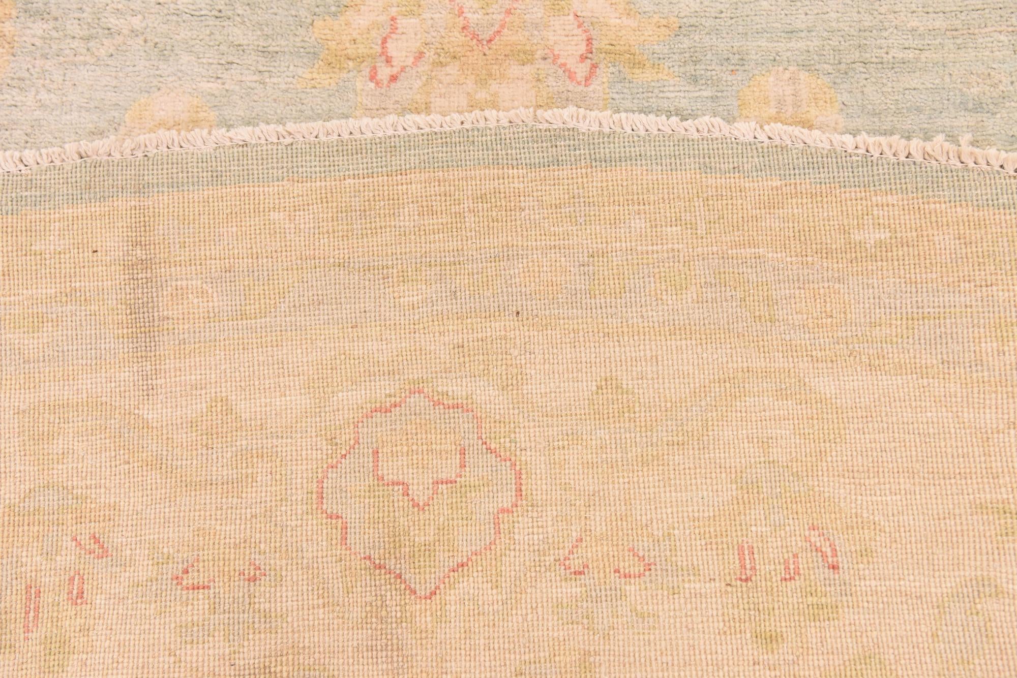 285cm x 295cm Hand Knotted Peshawar Ziegler Round Rug