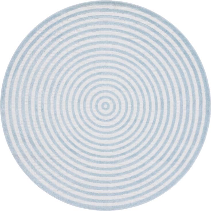 Detail image of 8' x 8' Easy-Clean Sabrina Soto Prescott Indoor / Outdoor Round Rug