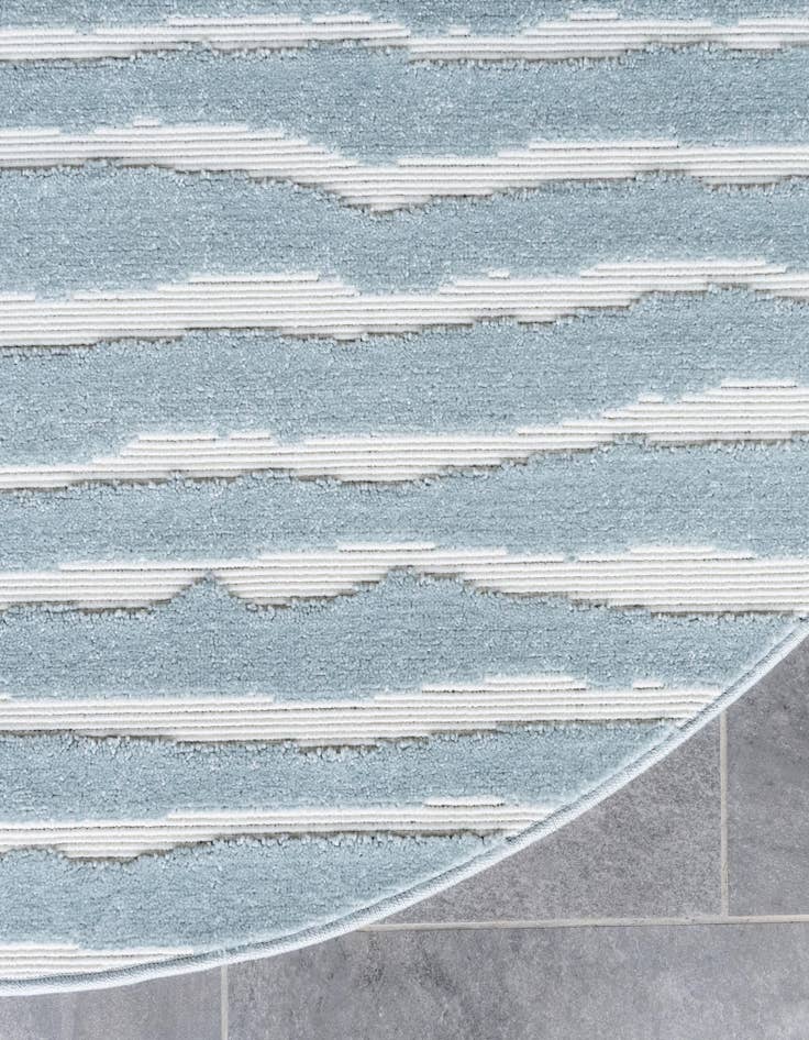 Detail image of 8' x 8' Easy-Clean Sabrina Soto Ola Indoor / Outdoor Round Rug