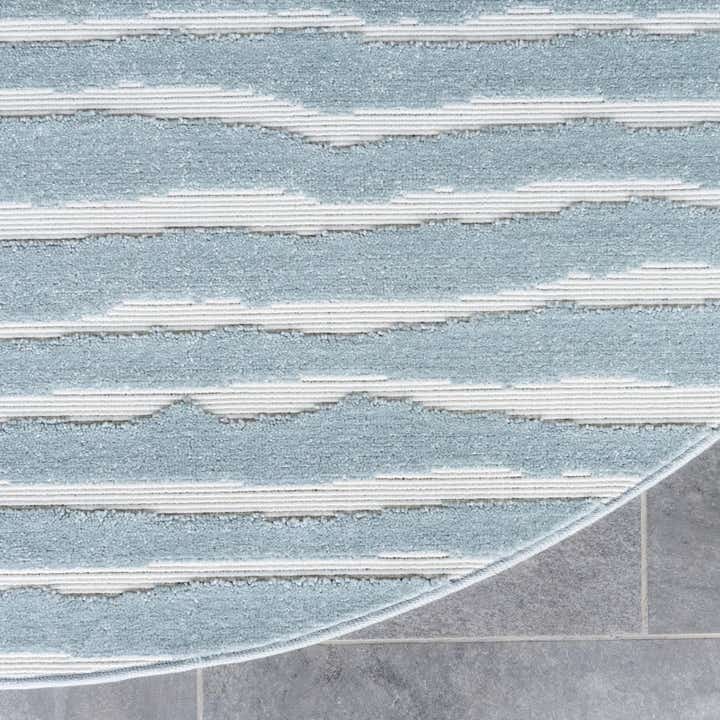 8' x 8' Easy-Clean Sabrina Soto Ola Indoor / Outdoor Round Rug