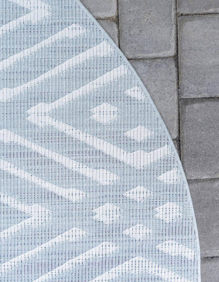 Detail image of 8' x 8' Easy-Clean Sabrina Soto Ella Indoor / Outdoor Round Rug