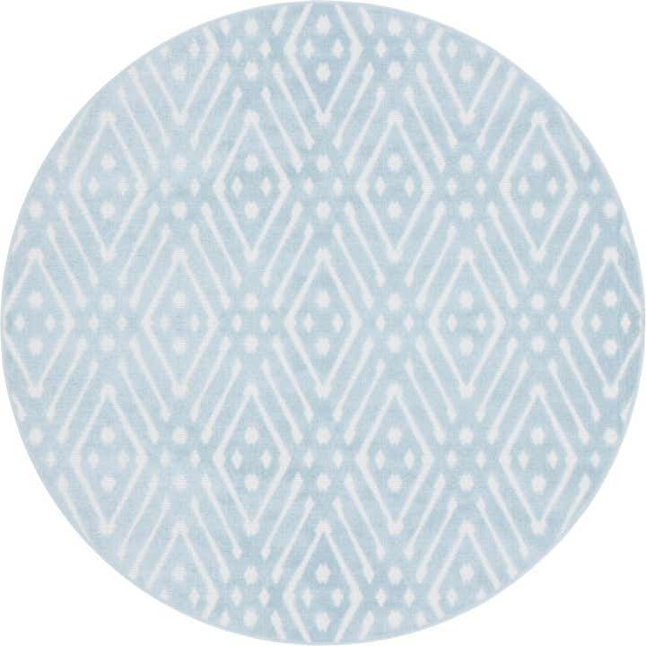 8' x 8' Easy-Clean Sabrina Soto Ella Indoor / Outdoor Round Rug