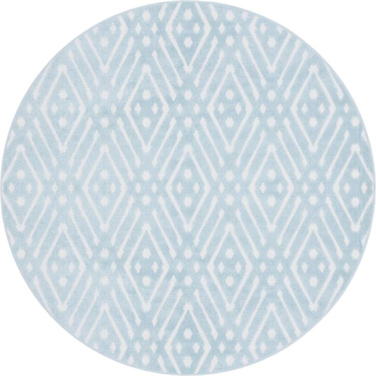 Detail image of 8' x 8' Easy-Clean Sabrina Soto Ella Indoor / Outdoor Round Rug