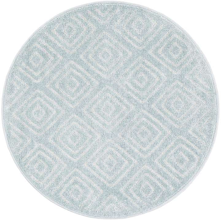 3' x 3' Easy-Clean Sabrina Soto Indoor / Outdoor Round Rug