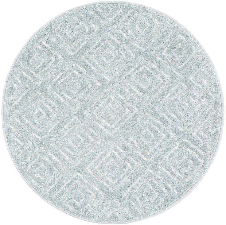 Detail image of 3' x 3' Easy-Clean Sabrina Soto Indoor / Outdoor Round Rug