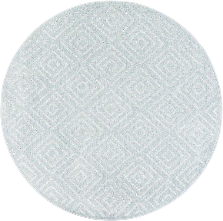 Detail image of 5' x 5' Easy-Clean Sabrina Soto Indoor / Outdoor Round Rug