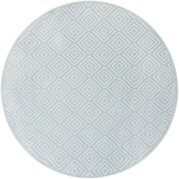 Detail image of 7' 10 x 7' 10 Easy-Clean Sabrina Soto Indoor / Outdoor Round Rug
