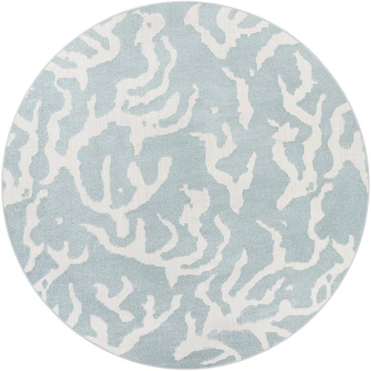 Detail image of 10' x 10' Easy-Clean Sabrina Soto Indoor / Outdoor Round Rug