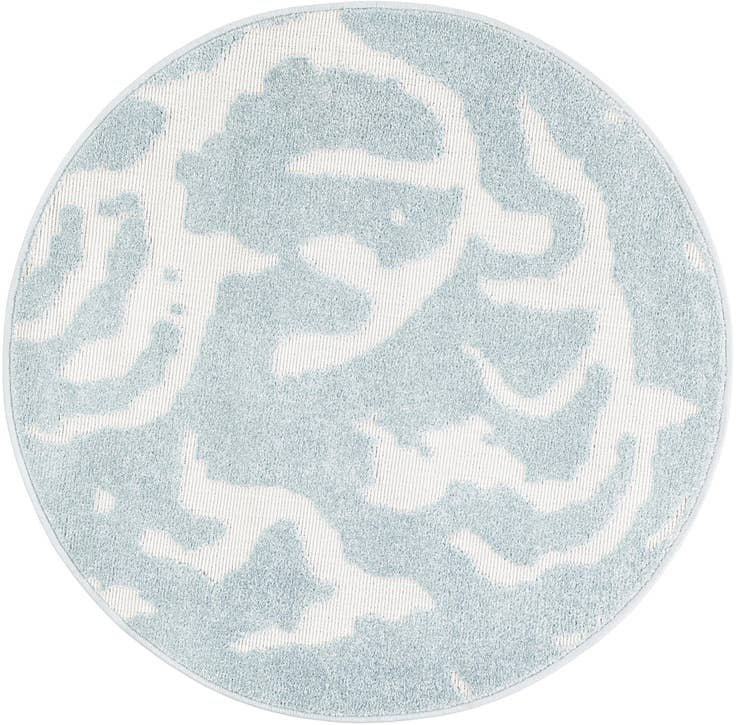 Detail image of 3' x 3' Easy-Clean Sabrina Soto Indoor / Outdoor Round Rug