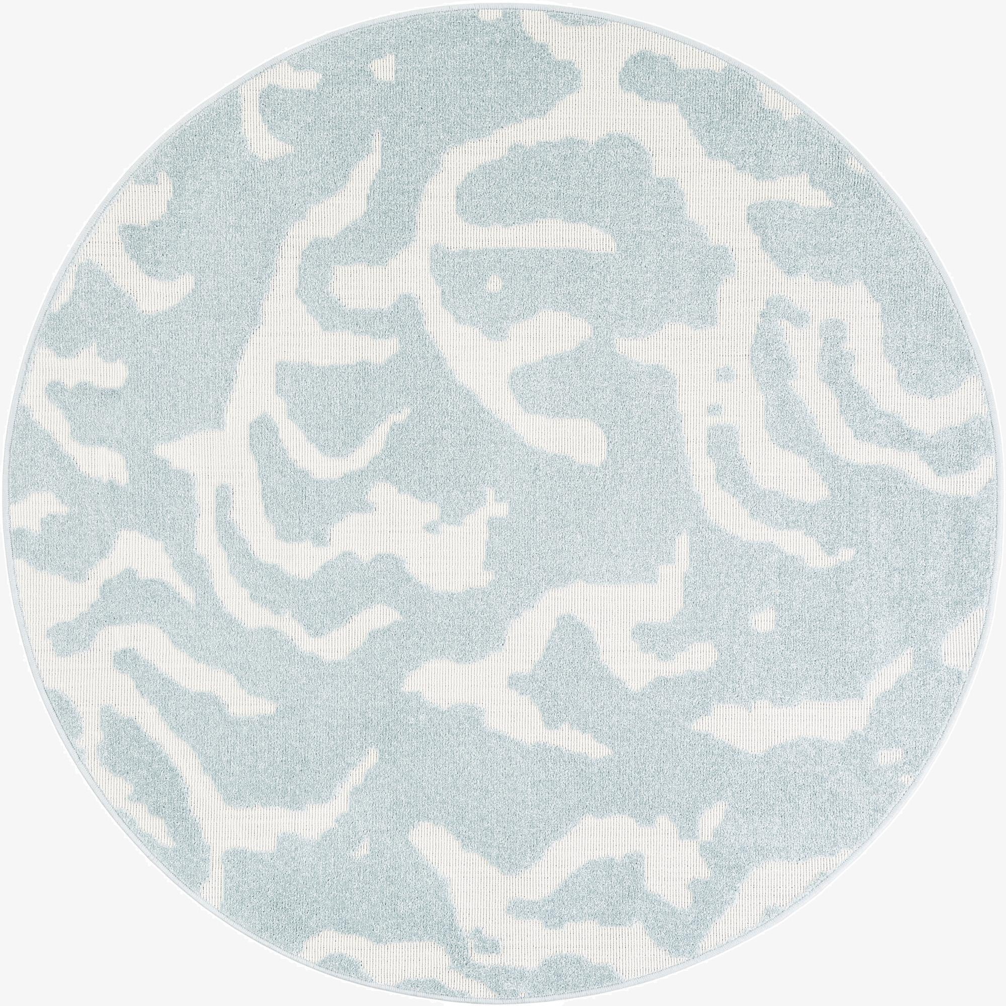 5' x 5'  Washable Sabrina Soto Indoor / Outdoor Round Rug